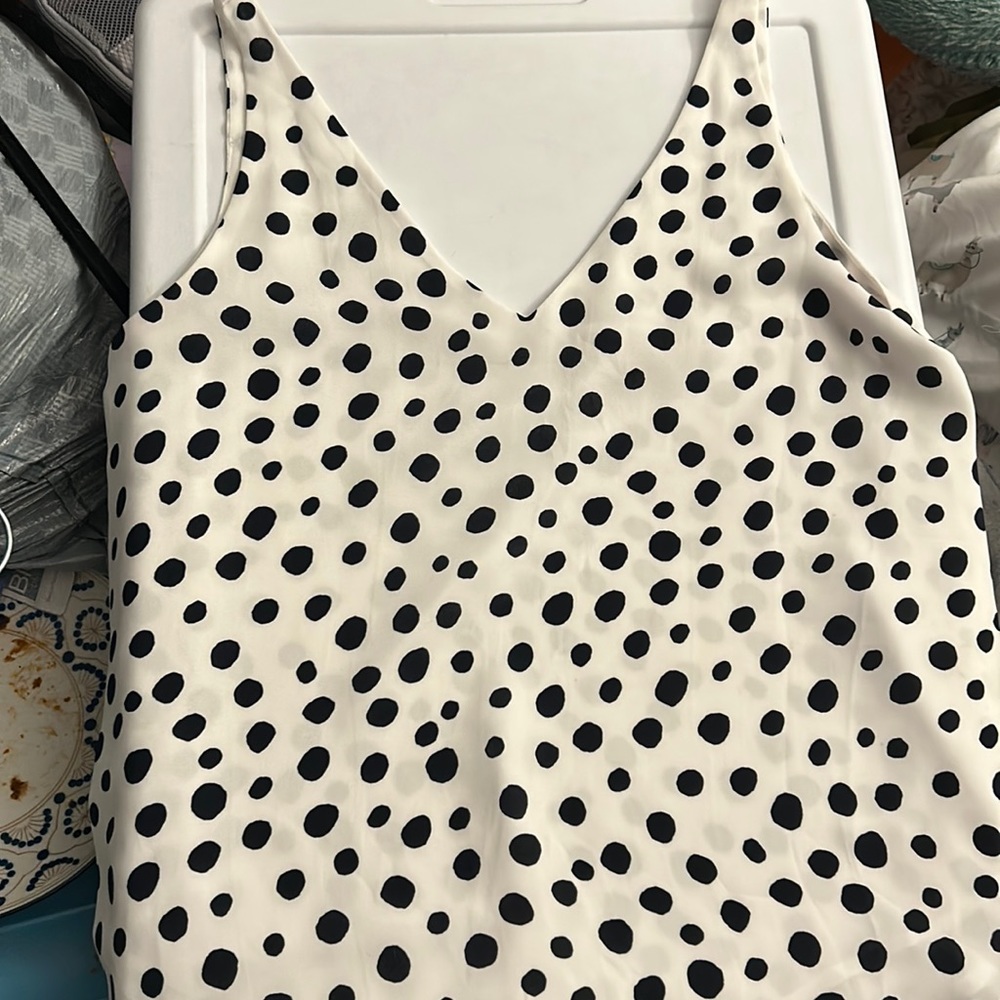 NEVER WORN: LOFT Polka Dot Tanktop